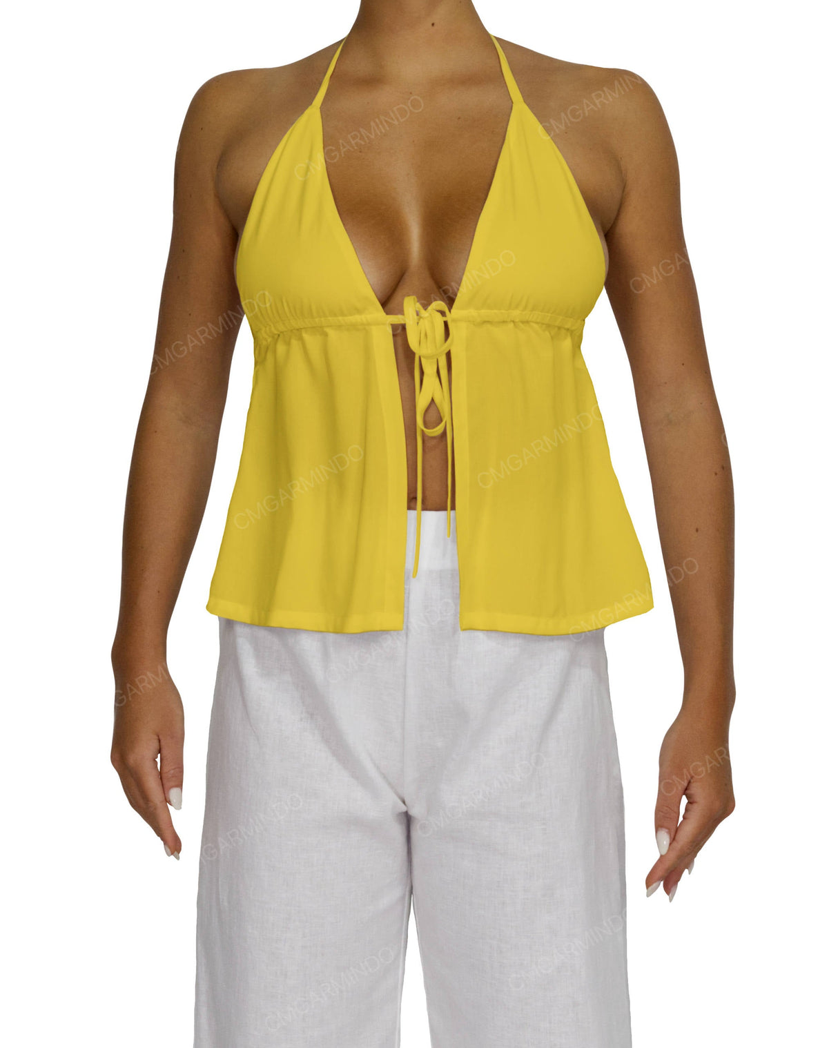 Halter Tie Empire Waist Top