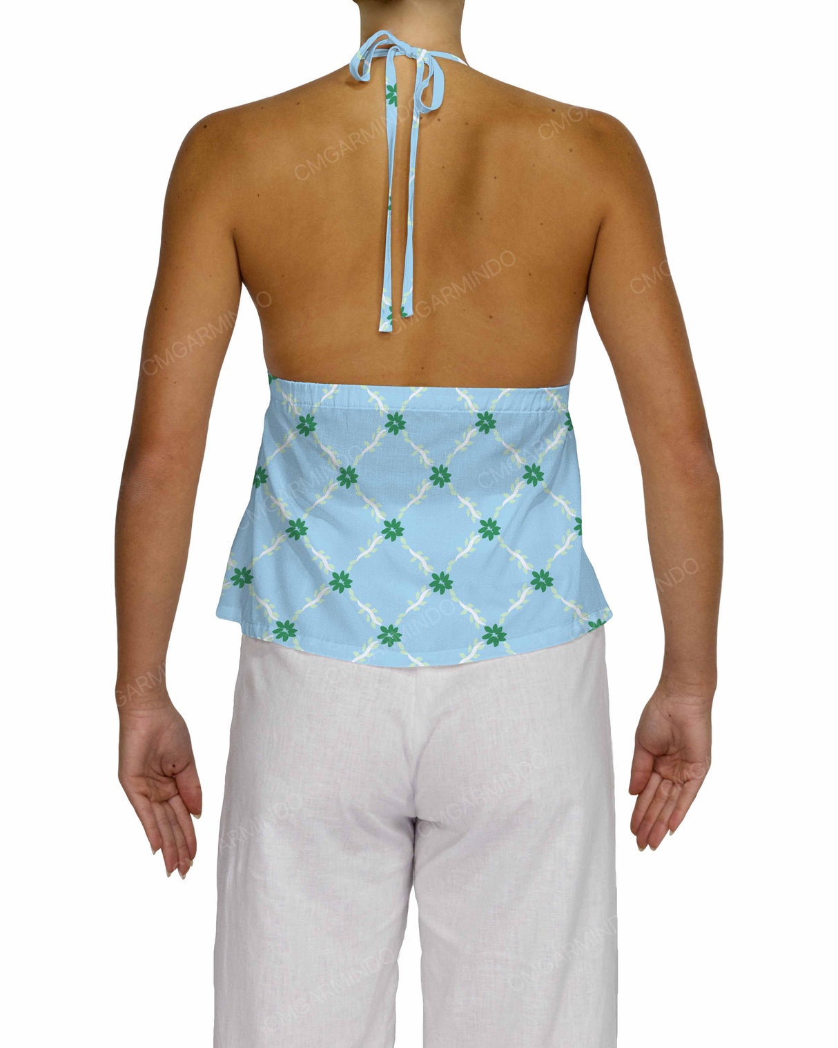Halter Tie Empire Waist Top