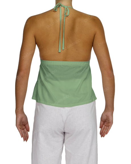 Halter Tie Empire Waist Top