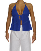 Halter Tie Empire Waist Top
