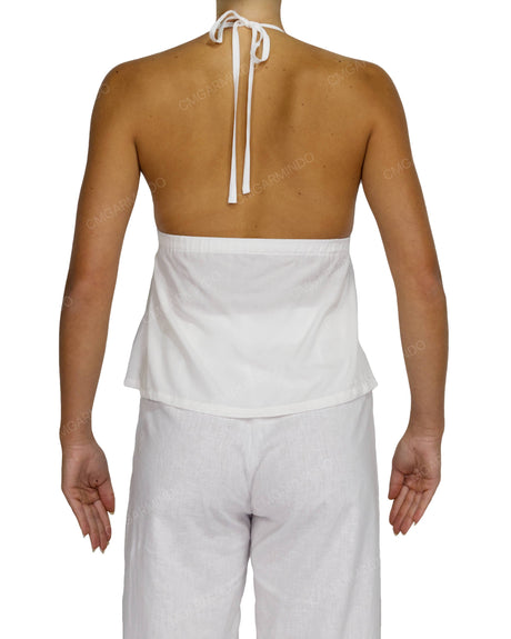 Halter Tie Empire Waist Top