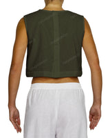 Sleeveless Button Back Top