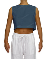 Sleeveless Button Back Top