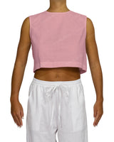 Sleeveless Button Back Top