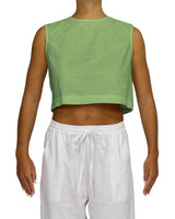 Sleeveless Button Back Top
