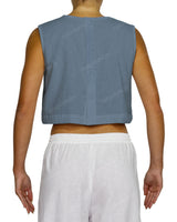 Sleeveless Button Back Top