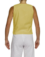 Sleeveless Tie Front Top