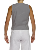 Sleeveless Tie Front Top
