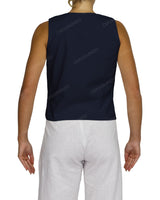 Sleeveless Tie Front Top