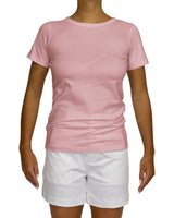 Regular Short Sleeve Boat Neck T-Shirt