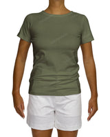 Regular Short Sleeve Boat Neck T-Shirt