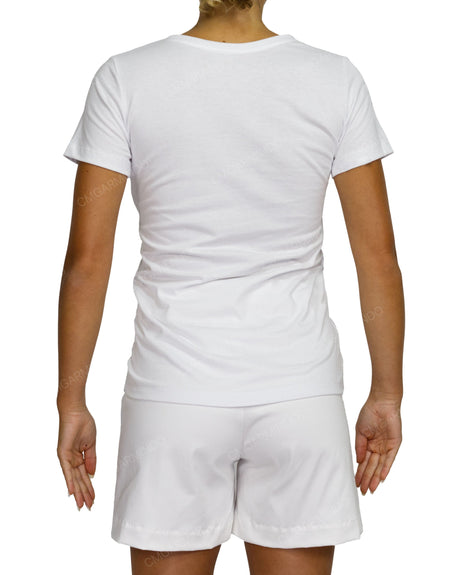 Regular Short Sleeve Boat Neck T-Shirt
