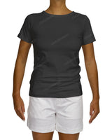 Regular Short Sleeve Boat Neck T-Shirt