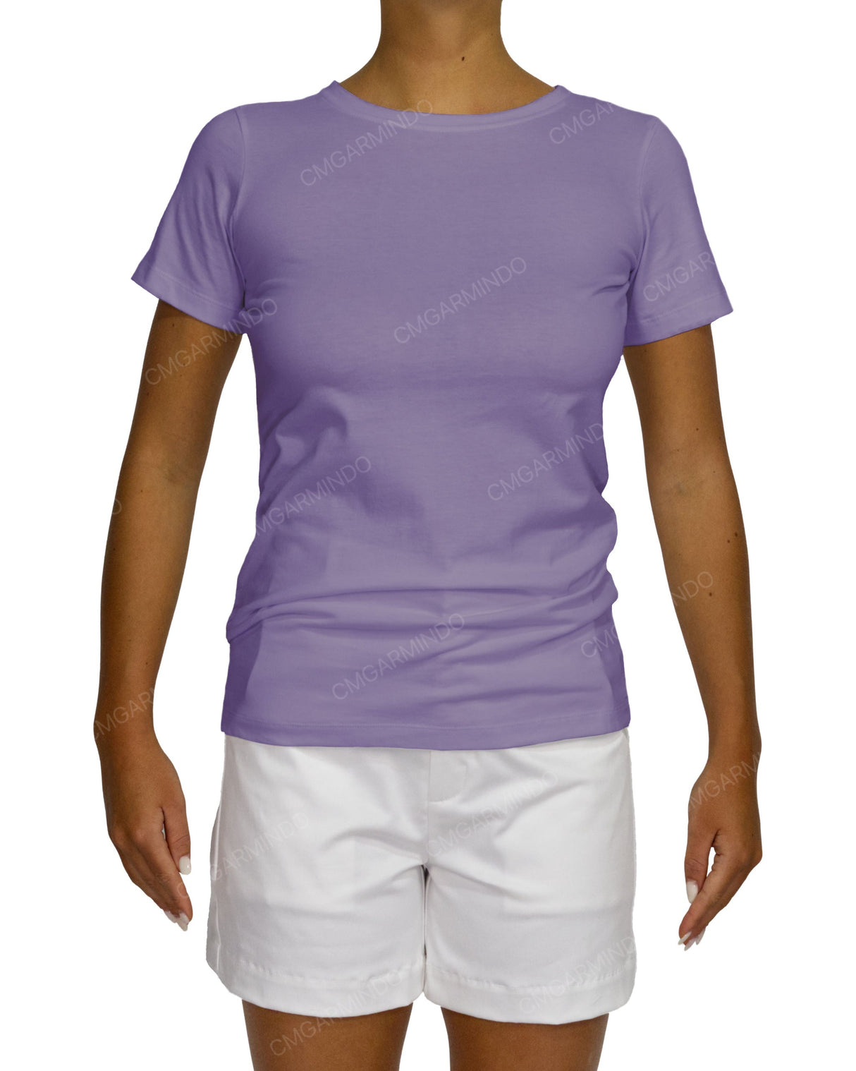 Regular Short Sleeve Boat Neck T-Shirt