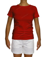 Regular Short Sleeve Boat Neck T-Shirt