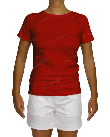 Regular Short Sleeve Boat Neck T-Shirt