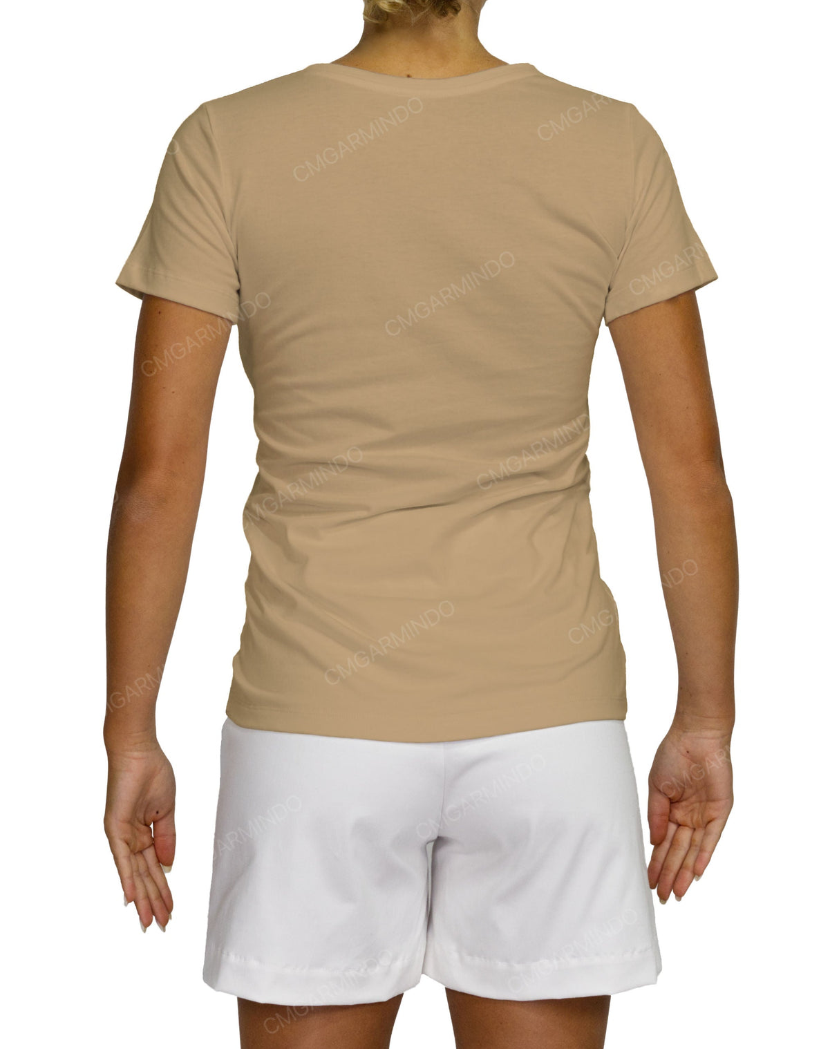 Regular Short Sleeve Boat Neck T-Shirt