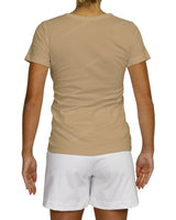 Regular Short Sleeve Boat Neck T-Shirt