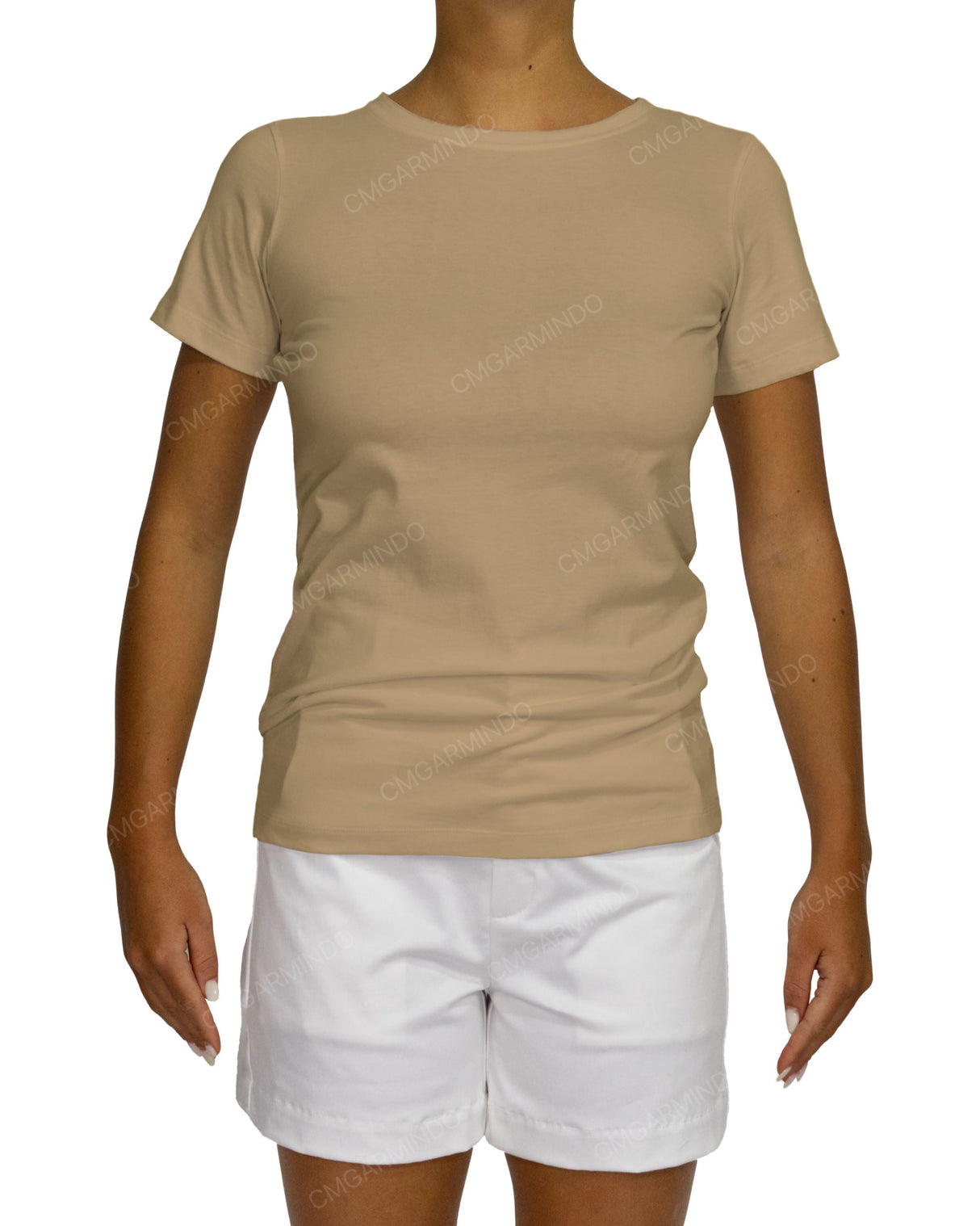 Regular Short Sleeve Boat Neck T-Shirt
