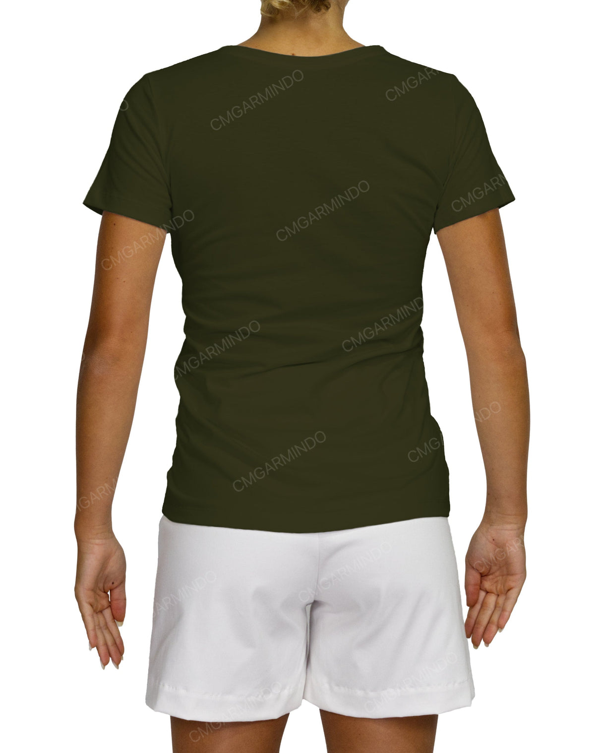 Regular Short Sleeve Boat Neck T-Shirt