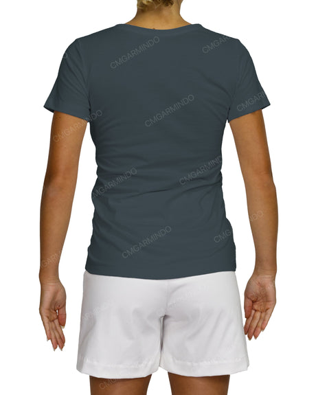 Regular Short Sleeve Boat Neck T-Shirt