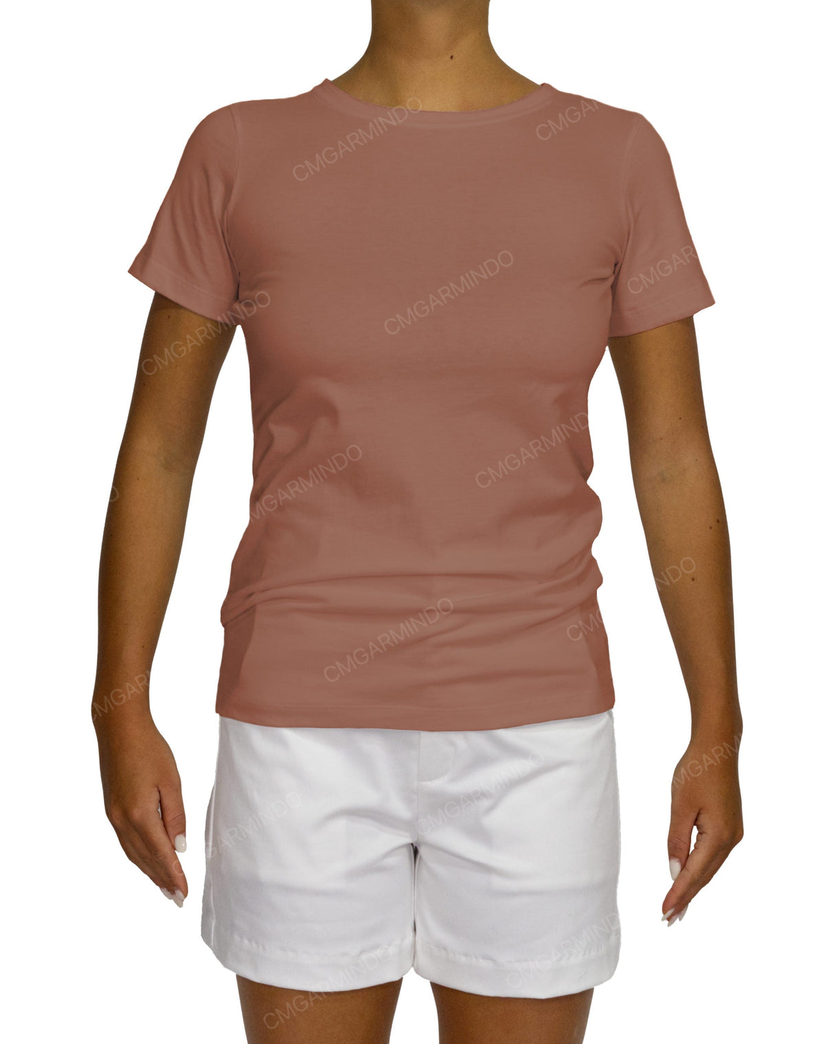 Regular Short Sleeve Boat Neck T-Shirt