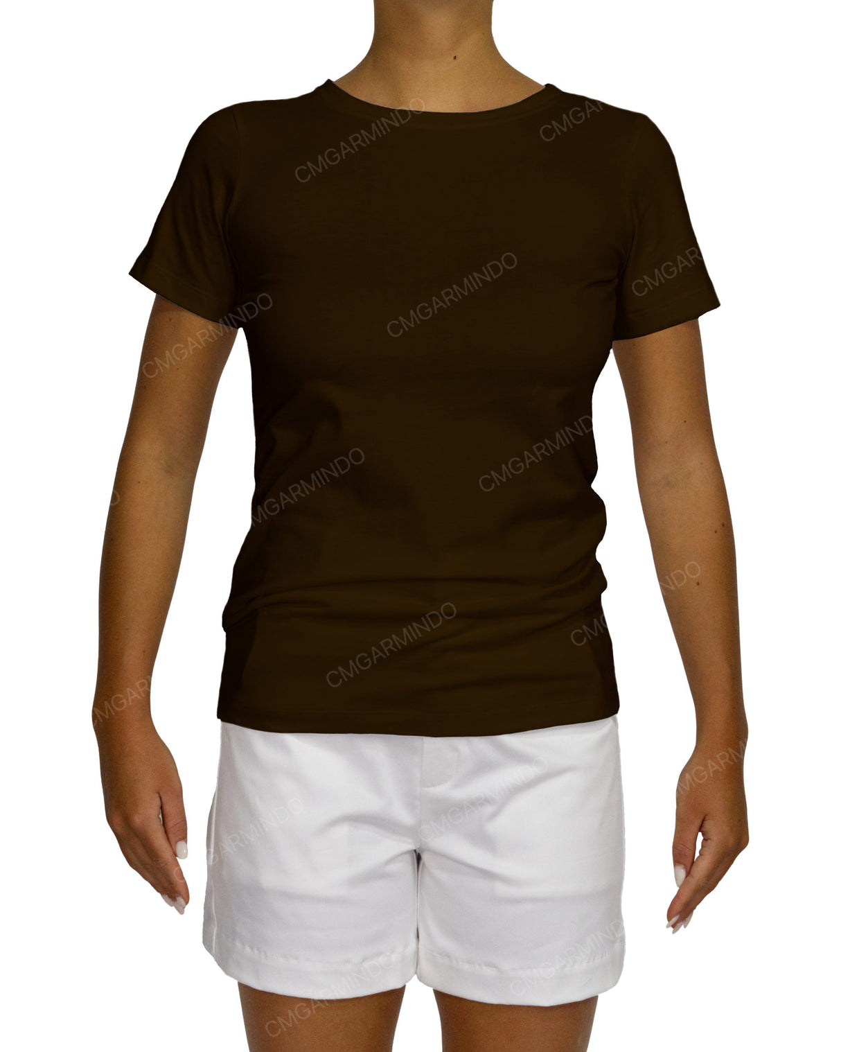 Regular Short Sleeve Boat Neck T-Shirt