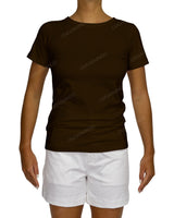 Regular Short Sleeve Boat Neck T-Shirt