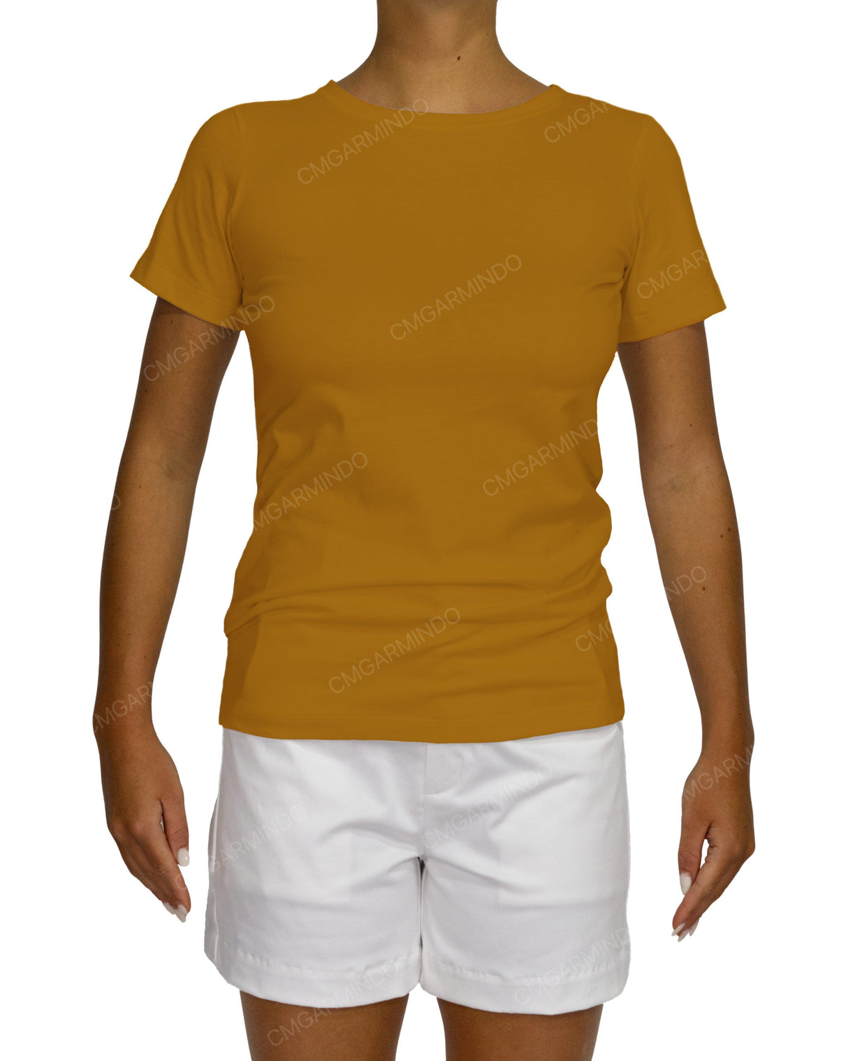 Regular Short Sleeve Boat Neck T-Shirt
