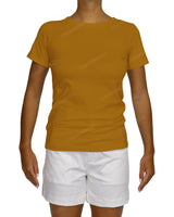 Regular Short Sleeve Boat Neck T-Shirt