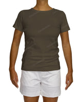 Regular Short Sleeve Boat Neck T-Shirt