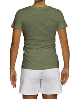 Regular Short Sleeve Boat Neck T-Shirt
