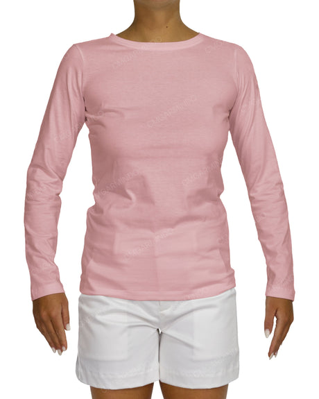 Regular Long Sleeve Boat Neck T-shirt