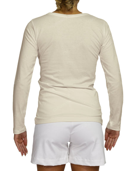 Regular Long Sleeve Boat Neck T-shirt