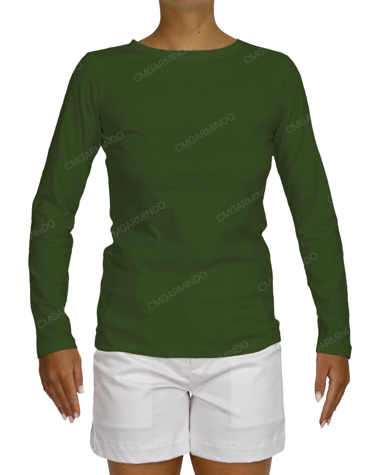 Regular Long Sleeve Boat Neck T-shirt