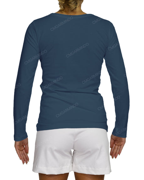 Regular Long Sleeve Boat Neck T-shirt