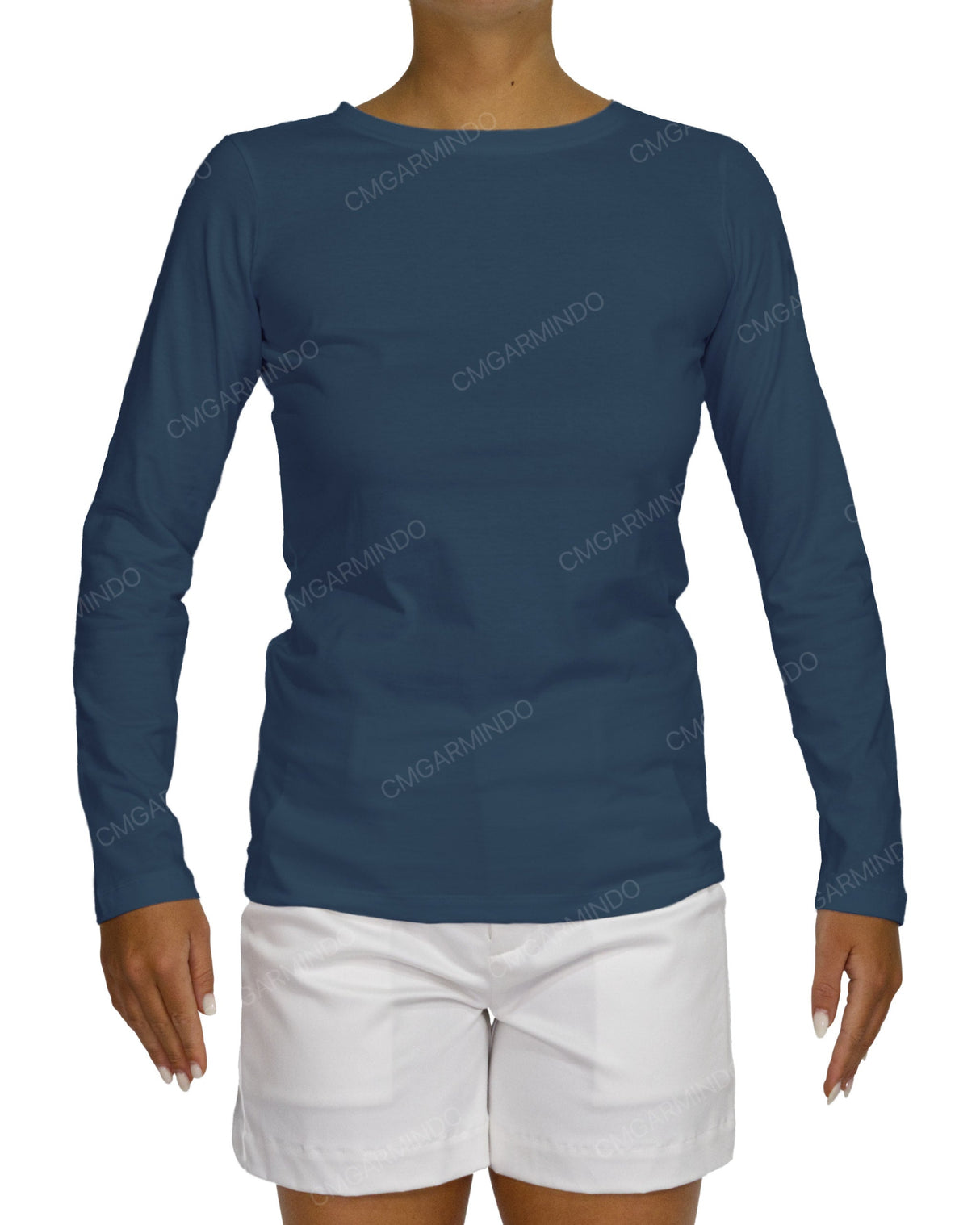 Regular Long Sleeve Boat Neck T-shirt