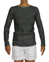 Regular Long Sleeve Boat Neck T-shirt