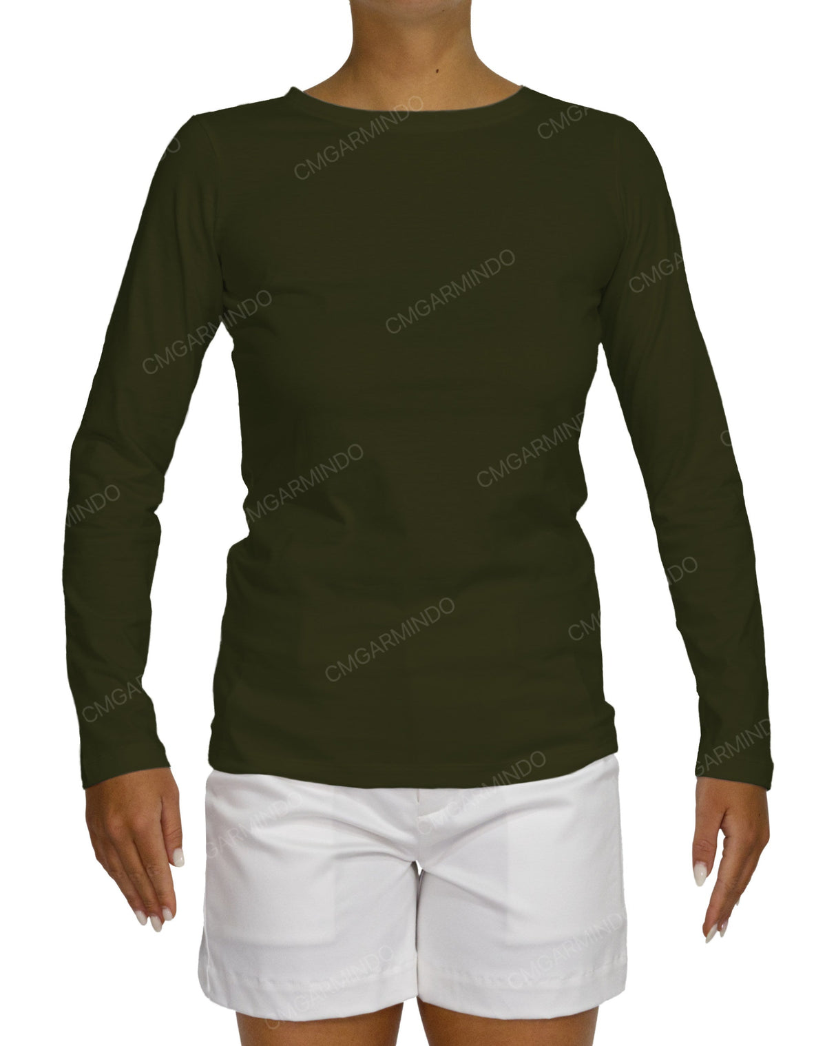 Regular Long Sleeve Boat Neck T-shirt
