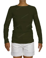 Regular Long Sleeve Boat Neck T-shirt