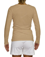 Regular Long Sleeve Boat Neck T-shirt