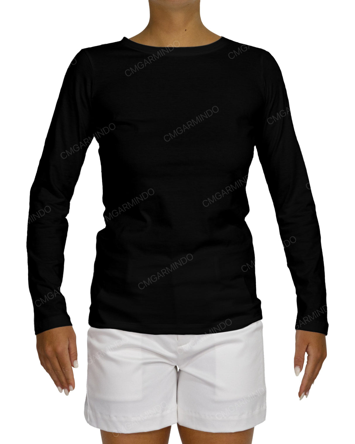 Regular Long Sleeve Boat Neck T-shirt