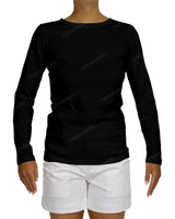 Regular Long Sleeve Boat Neck T-shirt