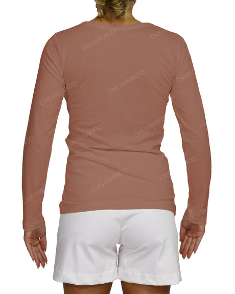 Regular Long Sleeve Boat Neck T-shirt