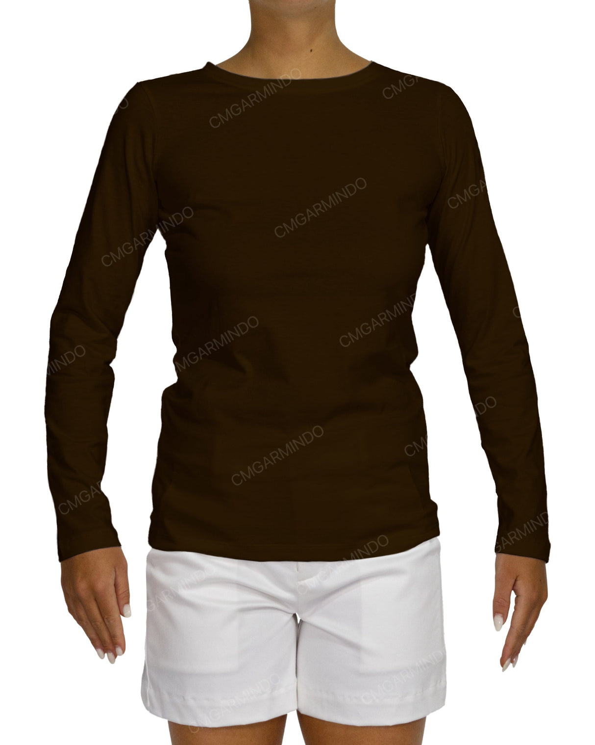 Regular Long Sleeve Boat Neck T-shirt
