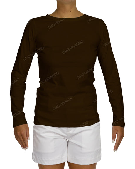 Regular Long Sleeve Boat Neck T-shirt