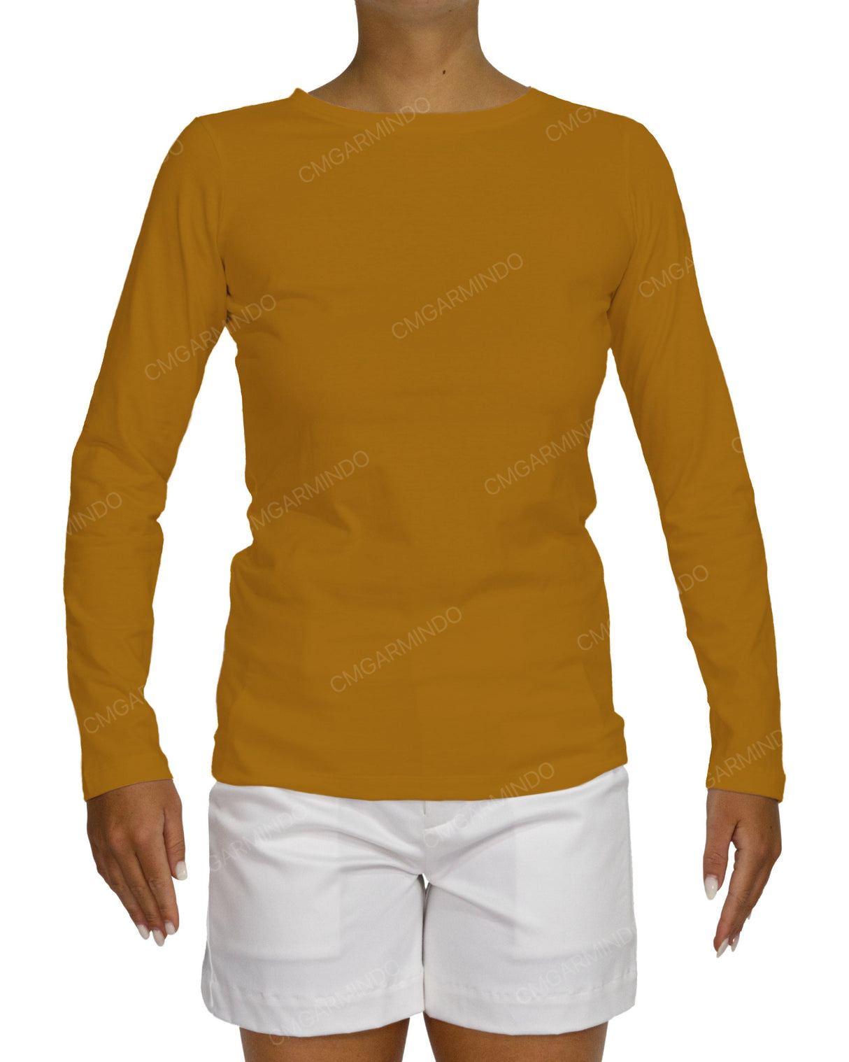 Regular Long Sleeve Boat Neck T-shirt