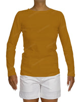 Regular Long Sleeve Boat Neck T-shirt