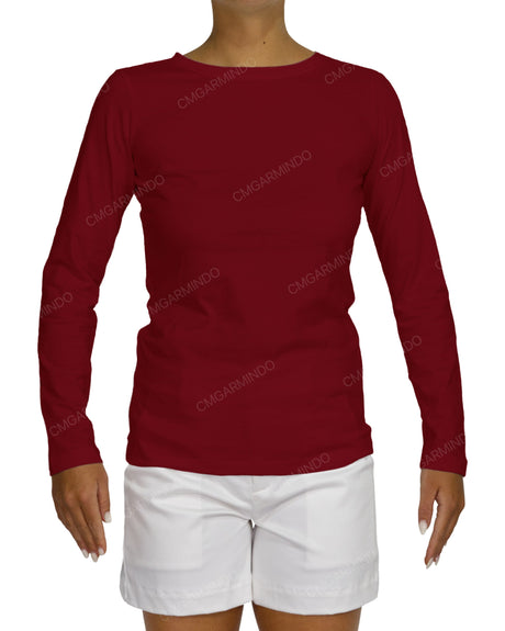Regular Long Sleeve Boat Neck T-shirt