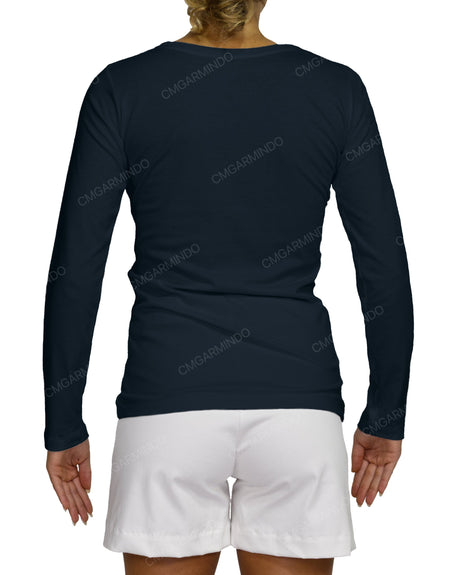 Regular Long Sleeve Boat Neck T-shirt